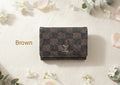 Premium Men's Checkered PU Leather Wallet – Luxury Trifold Card Holder with ID Window & Cash Compartments