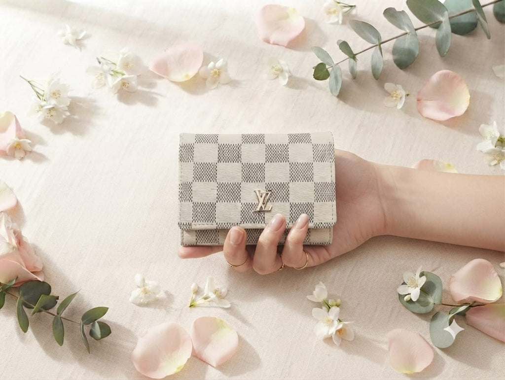 Premium Men's Checkered PU Leather Wallet – Luxury Trifold Card Holder with ID Window & Cash Compartments
